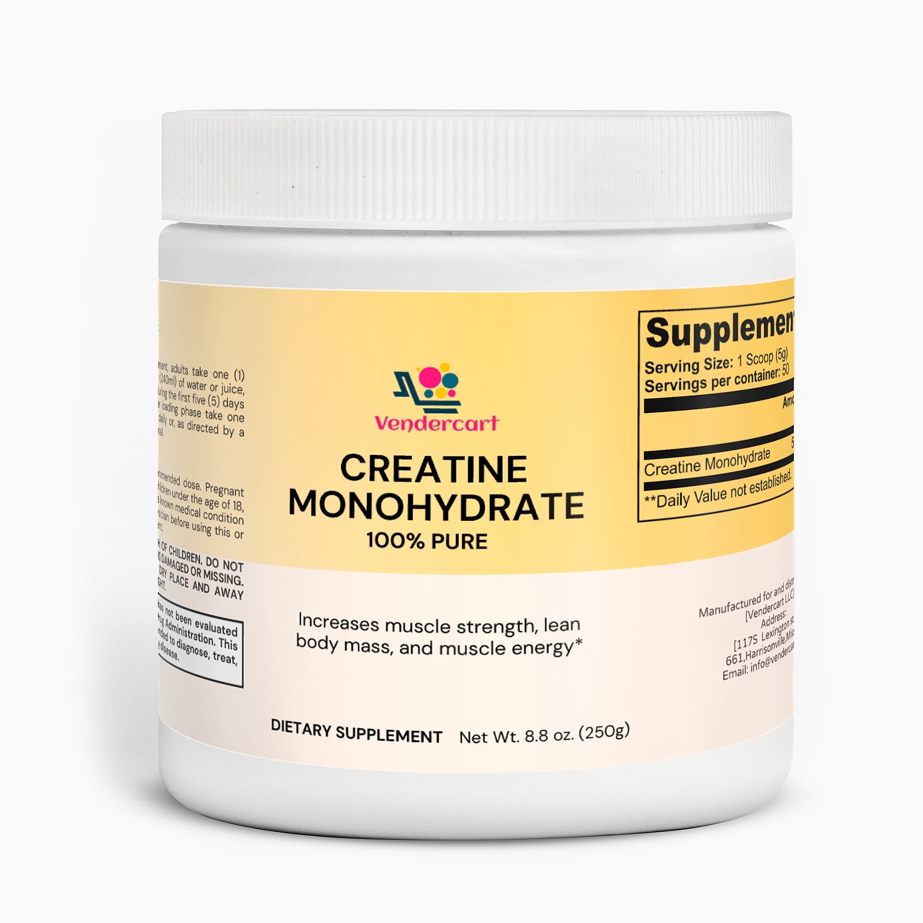Creatine Monohydrate Vendercart