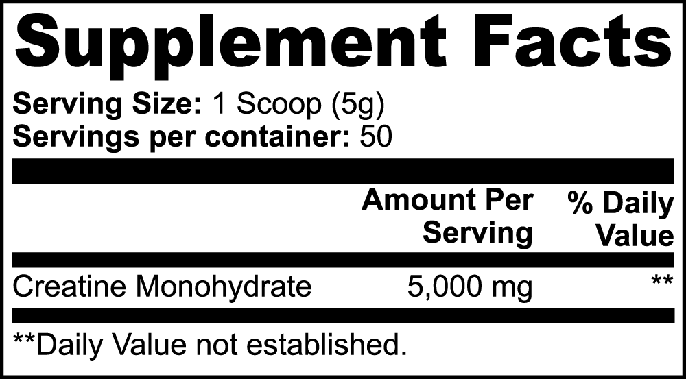 Creatine Monohydrate Vendercart